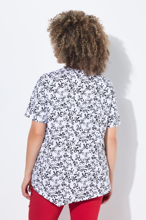 Produktbild Ulla Popken T-Shirt, Schleifen, Biesen, A-Linie, Rundhals, Halbarm (42, 44)