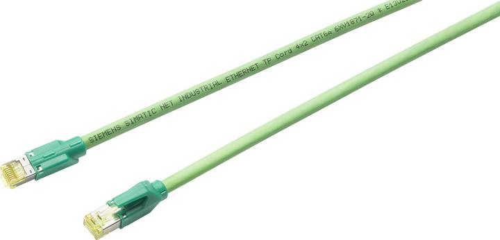 Siemens Ind. Ethernet TP Cord RJ45/RJ45 CAT 6 TP Leitung 4x2 mit 2 RJ45 Steckern (CAT6a, 6 m)