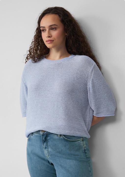Immagine prodotto S.Oliver Strickpullover Kurzarmpullover aus Bändchengarn (44)