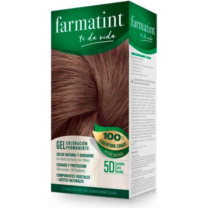 Thumbnail - Farmatint, Haarfarbe, gel coloración permanente #5d-castaño claro dorado (5D)