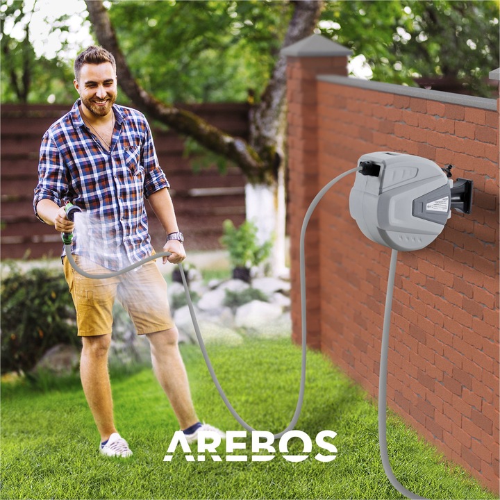 Produktbild Arebos Gartenschlauchaufroller (20 m)