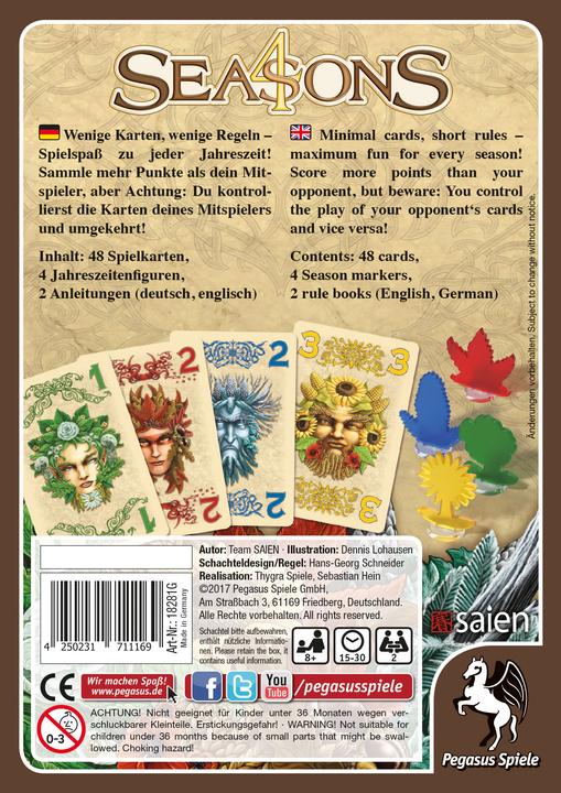 Produktbild Pegasus Vier Jahreszeiten (Deutsch, 2 Spieler)