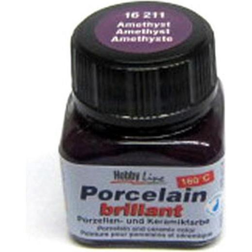 Kreul, Künstlerfarbe + Bastelfarbe, Glass & Porcelain Clear, Porzellan- und Glasfarbe (Violett, 20 ml)