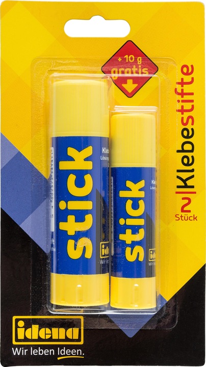 Produktbild Idena Klebestift Bonuspack je 1x 10g + 22g