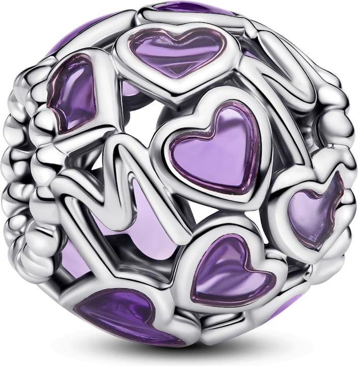 Pandora Offene Herzen Mom Charm (Silber 925)