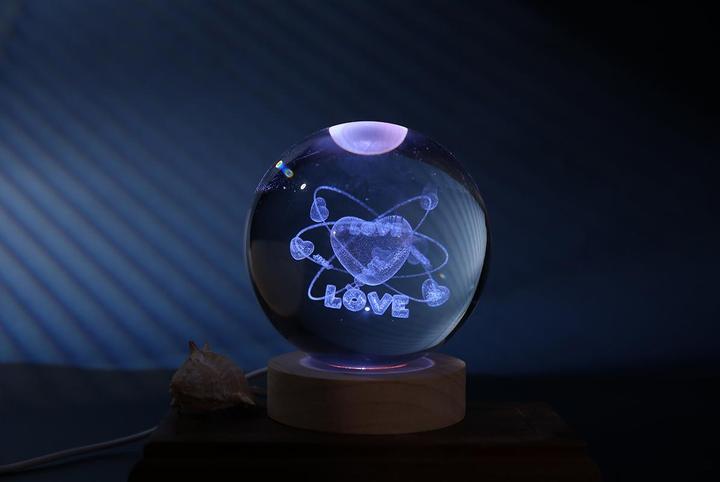 Total Juggling iTotal - Lampe boule de cristal - SUIVRE SON COEUR - large