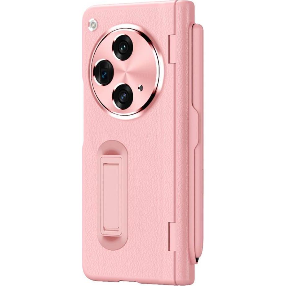 Cover-Discount OnePlus Open - 360-Grad Schutzhülle mit Kickstand rosa (Samsung Galaxy Z Fold3), Smartphone Hülle, Rosa