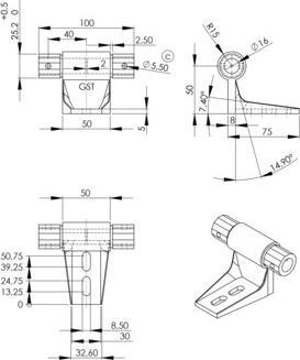 Produktbild Makk Träger für Regal-Einhängeleitern relax step (1 Stk.)