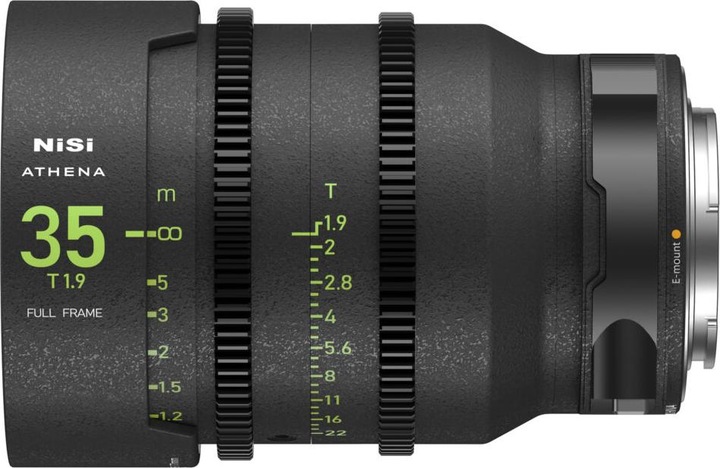 Actual product image Nisi ATHENA Prime 35mm T1.9 Sony E Mount (novelty)