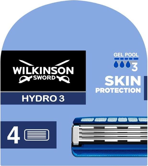 Wilkinson Hydro 3 Hautschutz austauschbare Einsätze, 4 Teile (4 x)