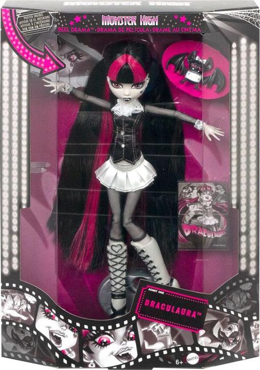 Actual product image Monster High B&W Draculaura Puppe