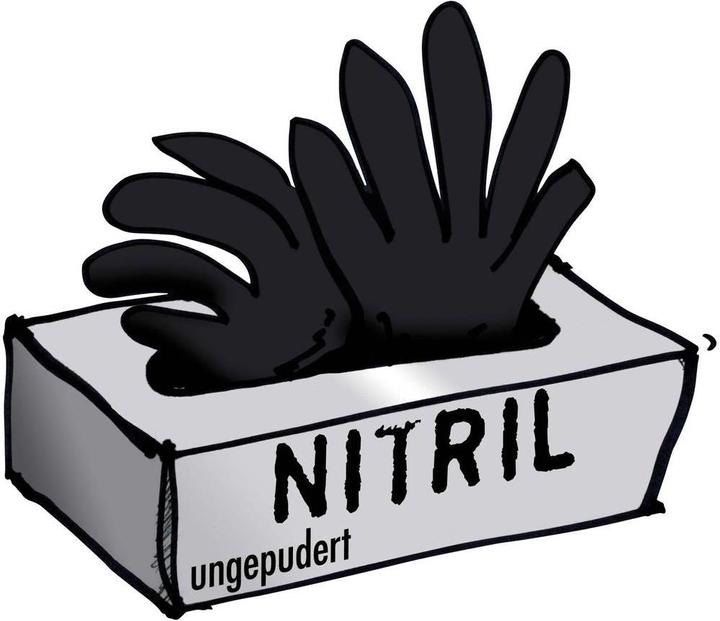 Nitril wegwerphandschoen (8, M)