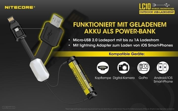 Produktbild Nitecore LC10 Magnetic Charger