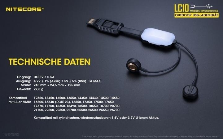 Produktbild Nitecore LC10 Magnetic Charger