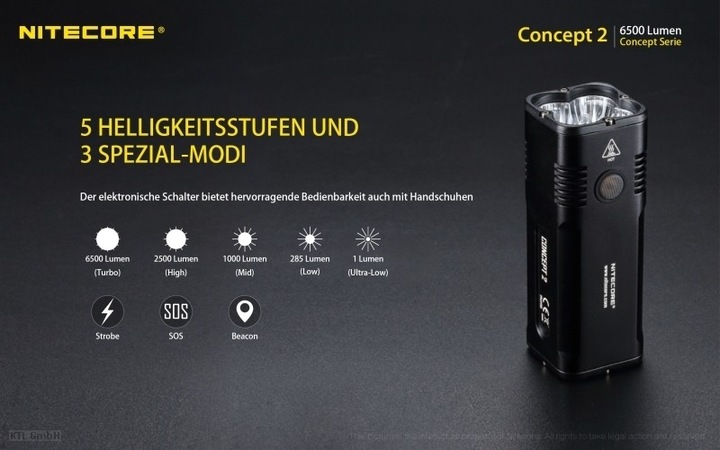 Produktbild Nitecore Concept 2 (11.20 cm, 6500 lm)