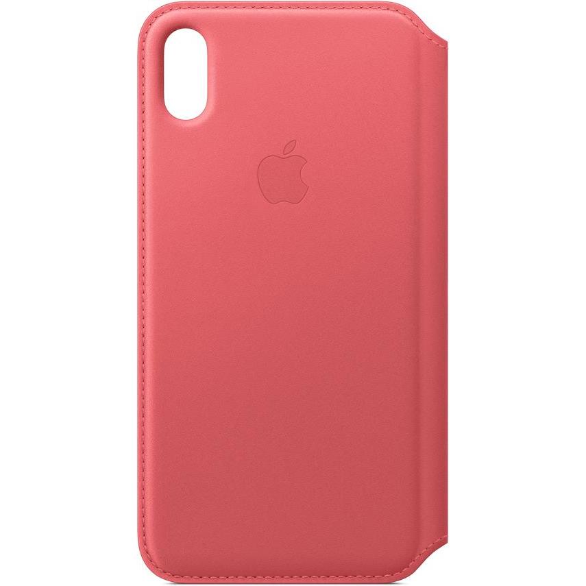 Apple Leder Folio (Apple iPhone XS Max), Smartphone Hülle, Pink