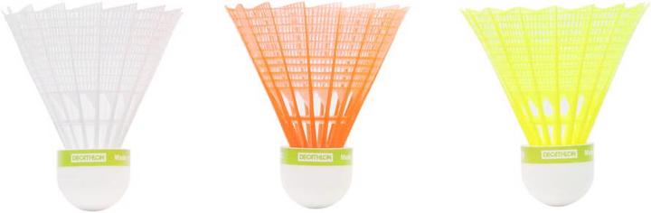 Actual product image Perfly Shuttlecock PSC 100 Medium 3-pack plastic tin