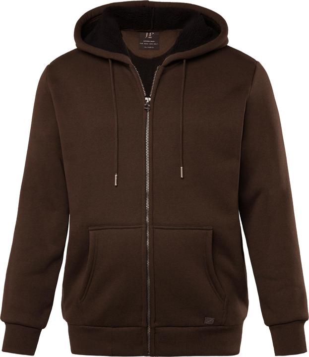 Immagine prodotto JP1880 Giacca per l'outdoor in felpa con cappuccio, fodera di teddy e zip, fino alla tg. 8XL (XXL)