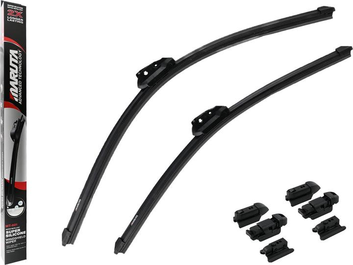 Maruta Windscreen wiper SET 550 mm / 525 mm for windscreen, aero-dynamic optimised wiper blades made of wa