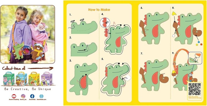 Actual product image Avenir Sewing Kit Crocodile Hanger