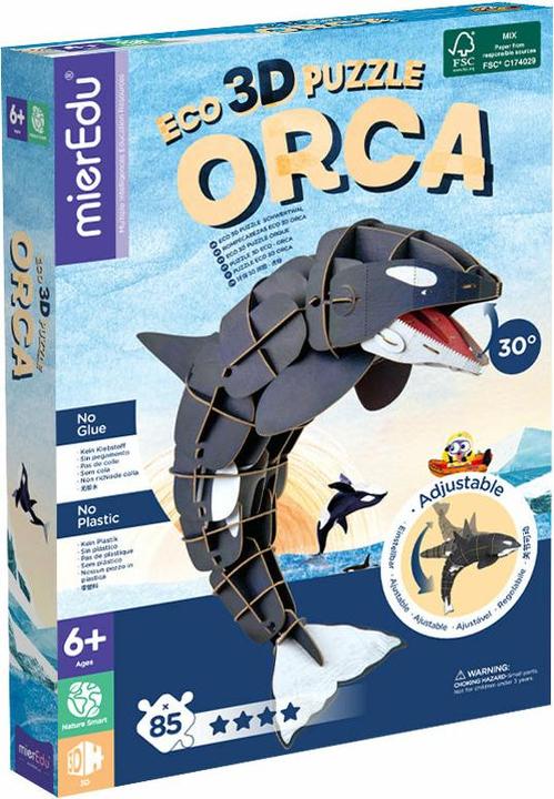 Produktbild mierEdu Eco 3D Puzzle - Der Orca (beweglich) (85 Teile)