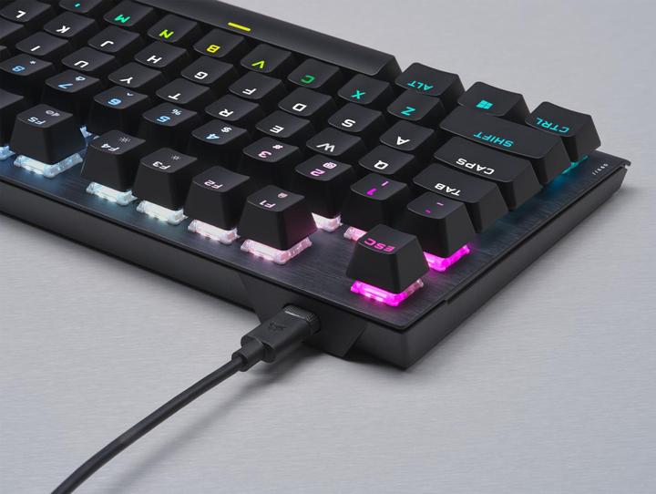 Produktbild Corsair K60 PRO TKL keyboard USB QWERTY US International Black (Eng. Int., Kabelgebunden)