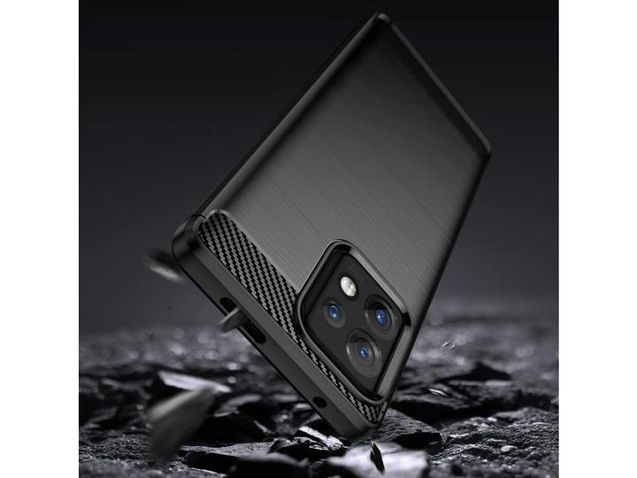 Produktbild Screenguard Motorola Edge 40 Pro Hülle Carbon Brushed Soft TPU (Motorola Edge 40 Pro)