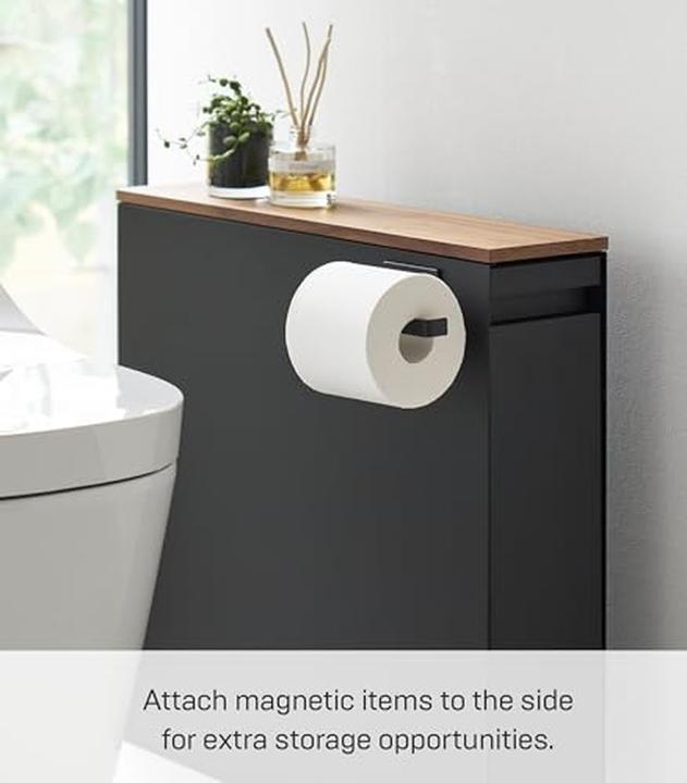 Produktbild Yamazaki Auszieh-Regal mit Holzablage TOWER (140 x 56 x 55 cm)