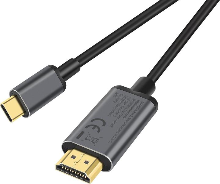 Produktbild Digitus USB Typ C — HDMI (Typ A) (1.80 m, USB Typ C, 1.4b)