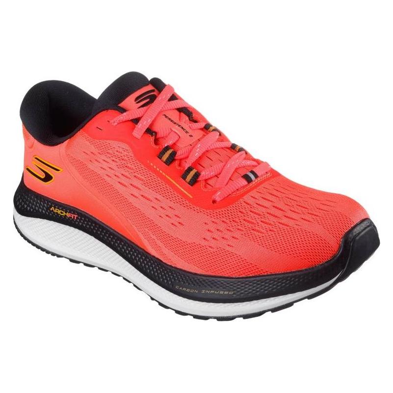 Skechers, Mannen, Sneakers, Run Persistence Laufschuhe, Rood, Zwart, (44)