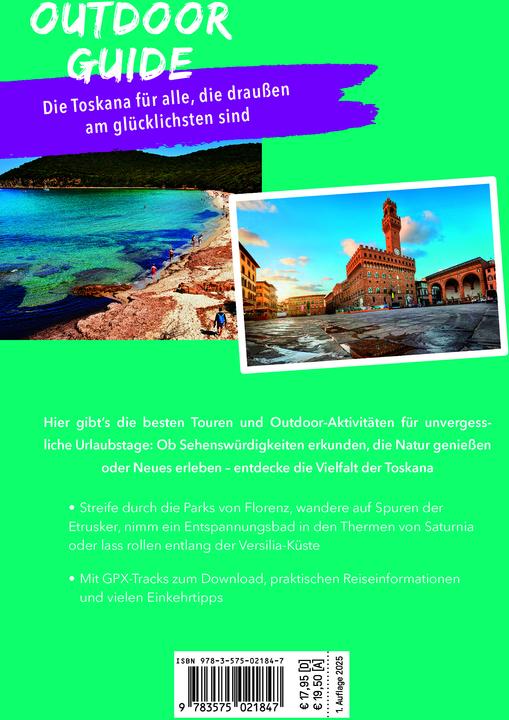 Image du produit OUTDOOR GUIDE Reiseführer Toskana (Allemand, Chapeau Maximilian Flesch, 2025)