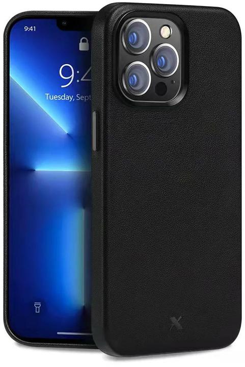 Image du produit Nevox StyleShell PRO - iPhone 15 Pro MAX 6.7" - cuir véritable - compatible avec MagSafe, noir (Apple iPhone 15 Pro Max)