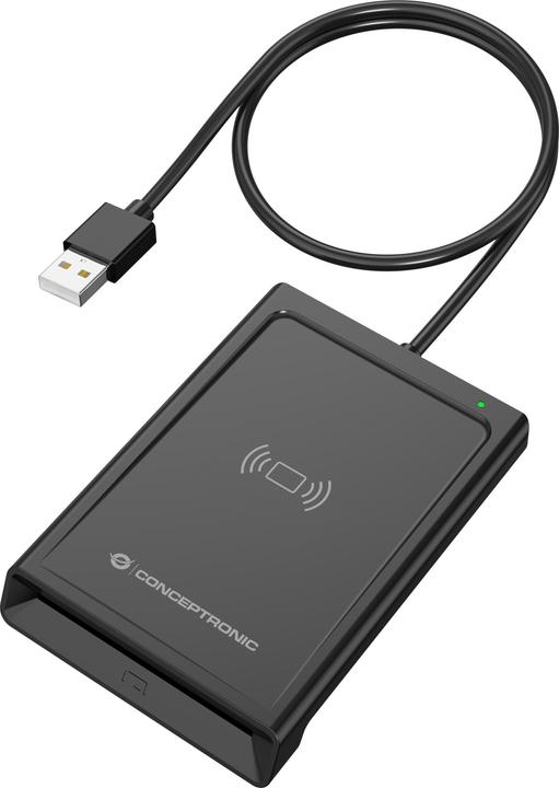 Conceptronic Smart-ID Kartenleser USB-A schwarz (USB 2.0)