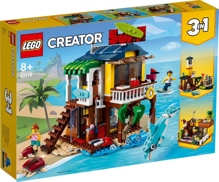 Image du produit LEGO Maison de plage des surfeurs (31118, LEGO Creator 3-in-1)
