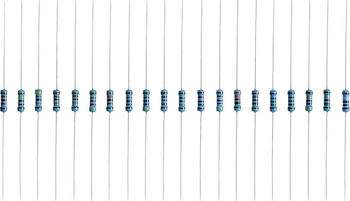 Actual product image Tru Components TC-12888472 T22P081 Metal layer resistor range axial bed
