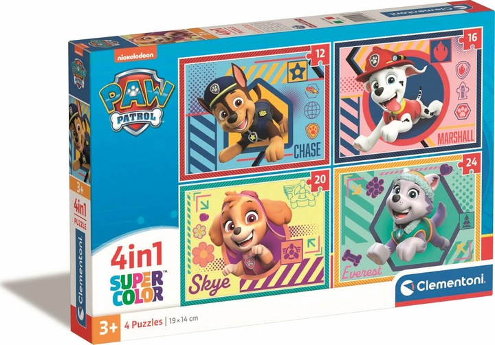 Image du produit Clementoni 4 puzzles en 1 - Paw Patrol (24 pièces)