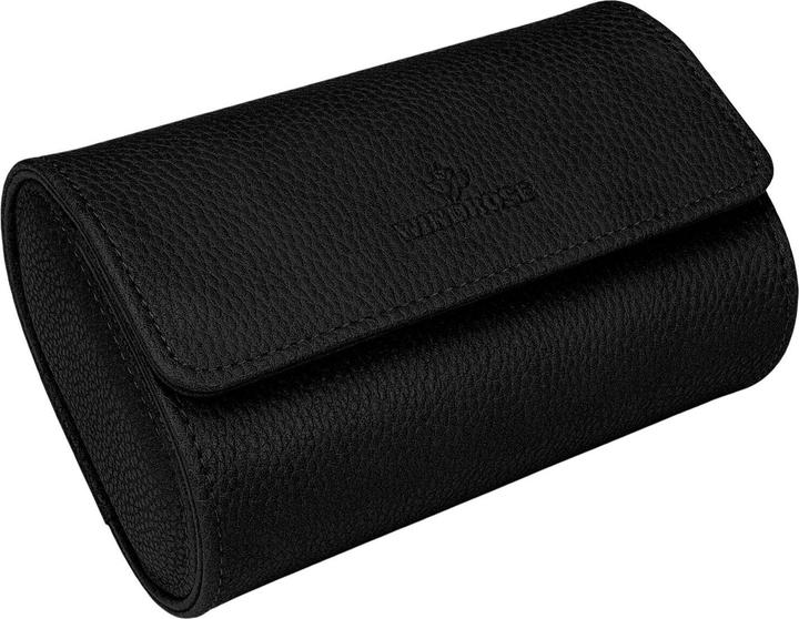 Produktbild Windrose Reise-Uhrenetui (2 Uhren) schwarz