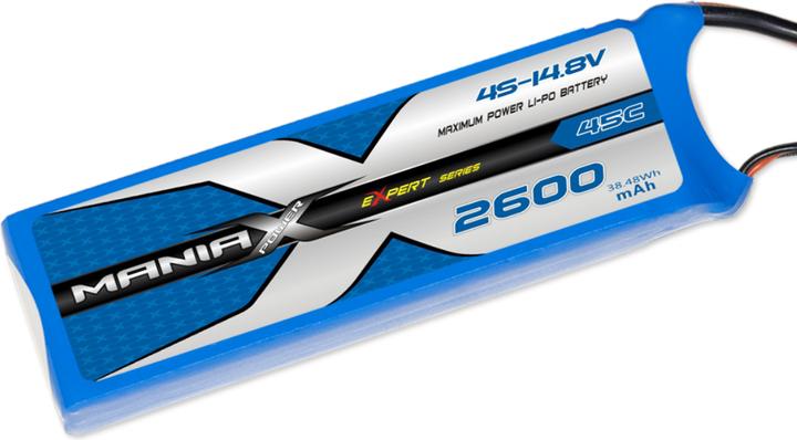 Immagine prodotto ManiaX 45C eXpert 14.8V 2600mAh 45C EC5 (2600 mAh)