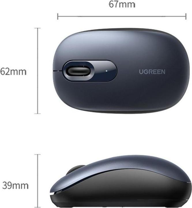 Actual product image Ugreen Wireless mouse 90550 2.4G (midnight blue) (Wireless)