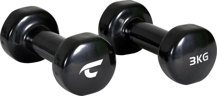 Christopeit Vynil halters Beauty Bells halters 2 x 3 kg zwart De ergonomisch gevormde vinyl halters (2 x 3 kg)