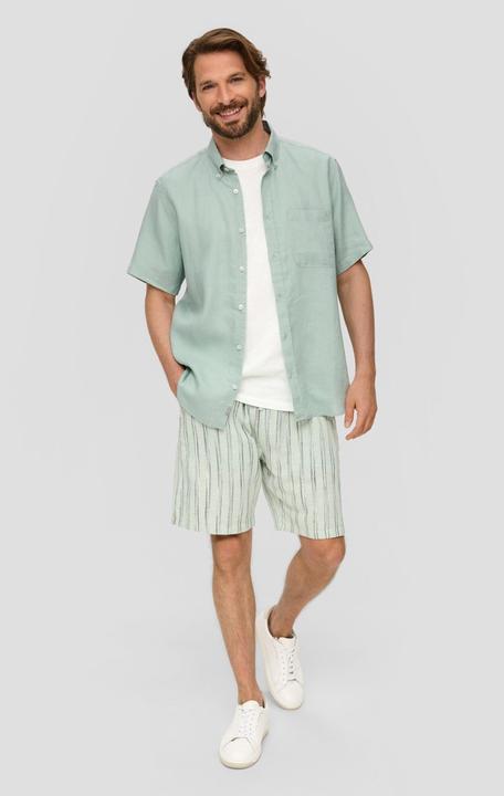 Immagine prodotto s.Oliver Hemd Kurzarmhemd aus Leinen (S)