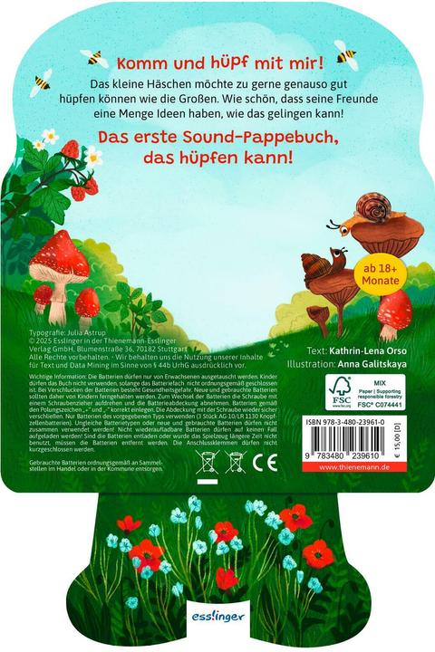 Image du produit Mein Hüpf-Sound-Buch: Hüpf, Häschen, hüpf! (Allemand)