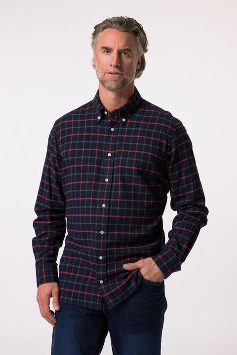 Actual product image Boston Park Flanell-Karohemd, Langarm, Buttondown-Kragen, Comfort Fit (L)