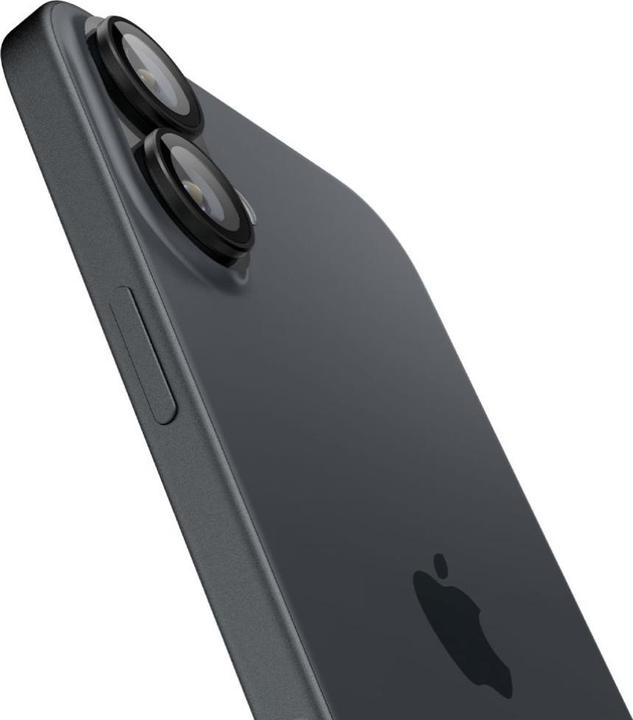 Produktbild Spigen Tempered Glass for Glass tR EZ Fit Optik Pro for iPhone 16 Plus Camera (2 pcs.) - Black (2 Stück, Apple iPhone 16 Plus)