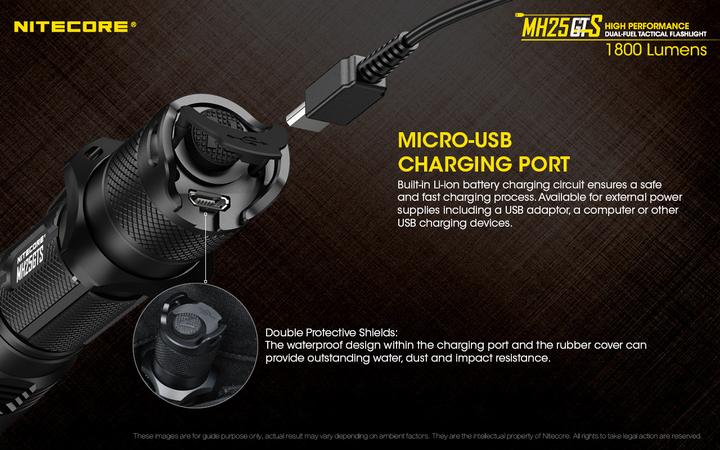 Produktbild Nitecore MH25GTS (15 cm, 1800 lm)