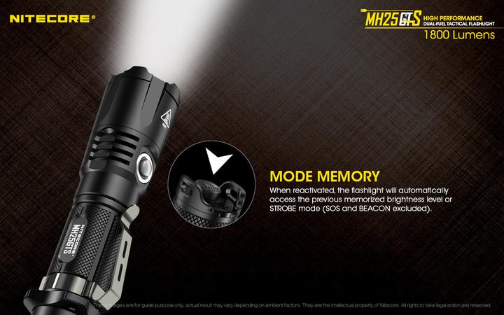Produktbild Nitecore MH25GTS (15 cm, 1800 lm)