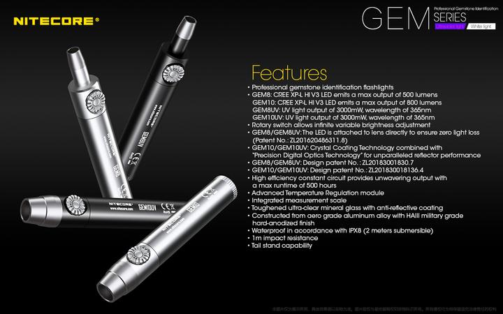 Produktbild Nitecore GEM10 UV (13.50 cm, 800 lm)