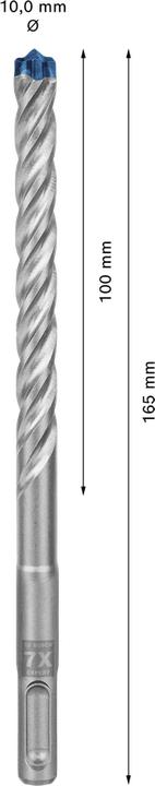 Produktbild Bosch Professional Zubehör EXPERT SDS plus-7X Hammerbohrer, 10 x 100 x 165 mm (10 Millimeter)