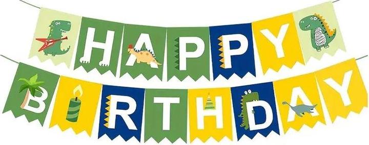 Actual product image ASMI 42-piece Happy Dino party set (10 pcs.)