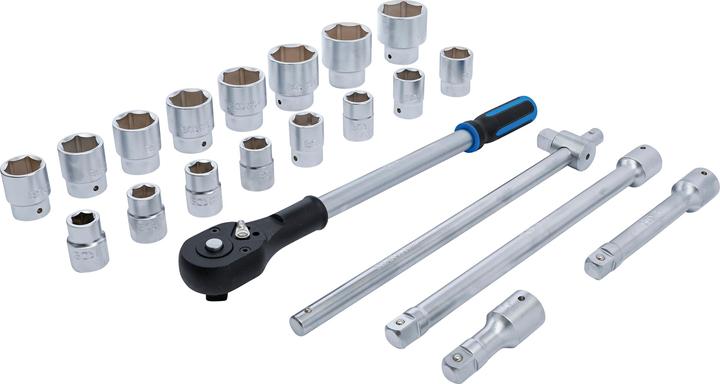 Actual product image BGS Socket Set | 20 mm (3/4") Drive | 21 pcs. (3/4")